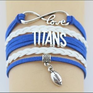 🏈 Titans braided layered football bracelet 🏈